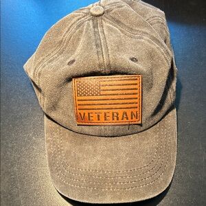 Gray Veteran Baseball Cap